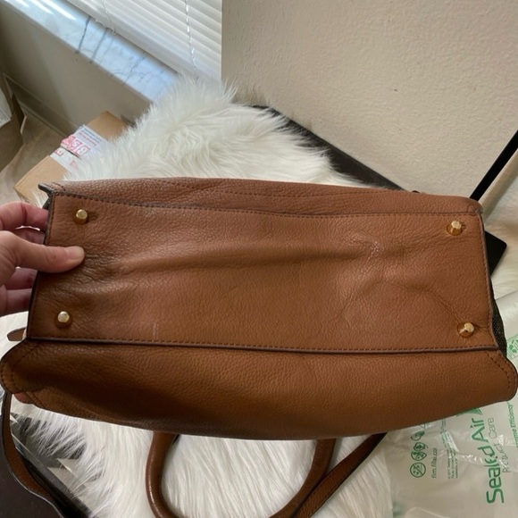 Vintage Authentic Burberry Leather House Check Harcourt Satchel CHINA MEDIUM - Picture 11 of 12